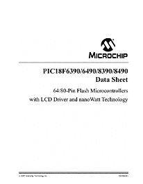 DataSheet PIC18F6390 pdf